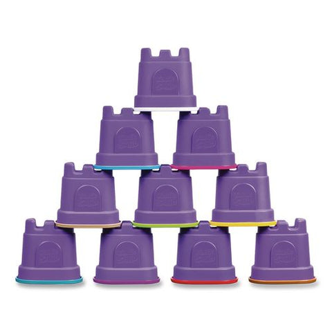 Sand With Castle Molds, Assorted Colors, Ages 3 And Up, 10/pack
