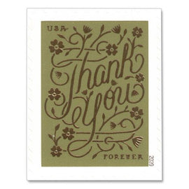 1 Oz First-class Forever Stamps, Thank You, 20/pack