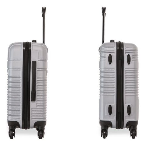 Resilience 20" Hardside Carry-on Suitcase, 14.96 X 8.66 X 21.65, Silver