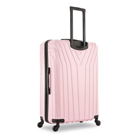Vasty Three-piece Hardside Spinner Luggage Set, Pink