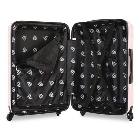 Vasty Three-piece Hardside Spinner Luggage Set, Pink