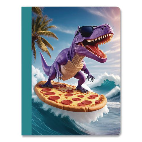 Composition Notebooks, Wide/legal Rule, Dino Or Shark, Randomly Assorted, (80) 9.75 X 7.5 Sheets