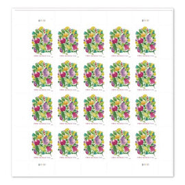 2 Oz First-class Forever Stamps, Wedding Blooms, 20/pack
