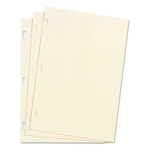 Looseleaf Minute Book Ledger Sheets, 14 X 8.5, Ivory, Loose Sheet 100/box