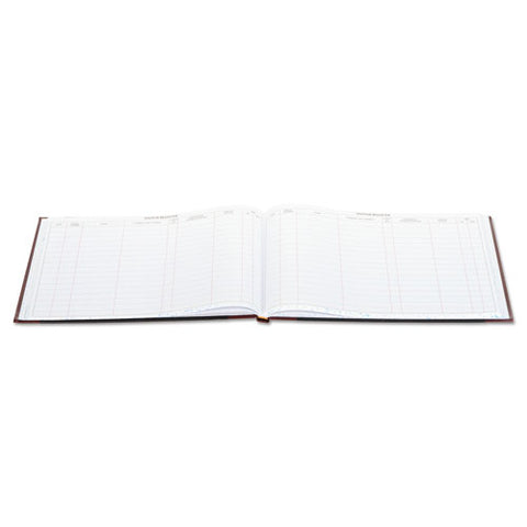 Detailed Visitor Register Book, 8 Column Format, Black Cover, 12.25 X 9.5 Sheets, 208 Sheets/book