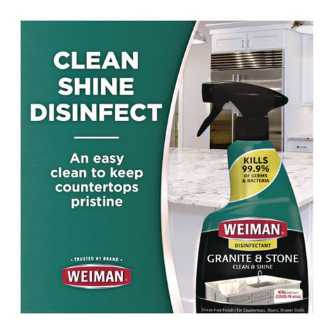 Granite Cleaner And Polish, Citrus Scent, 24 Oz Spray Bottle, 6/carton