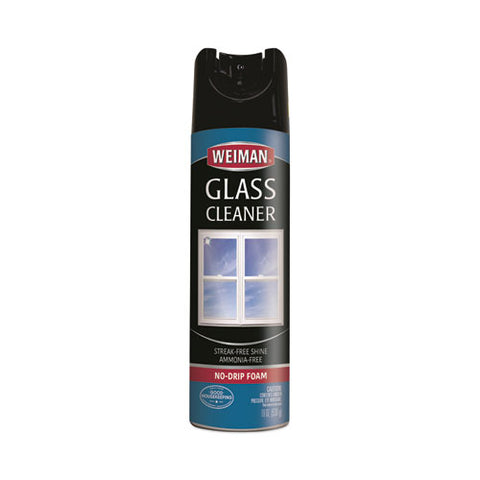 Foaming Glass Cleaner, 19 Oz Aerosol Spray Can, 6/carton