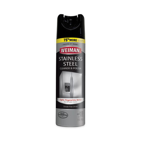 Stainless Steel Cleaner And Polish, 17 Oz Aerosol, 6/carton