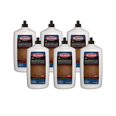 High Traffic Hardwood Polish And Restorer, 32 Oz Squeeze Bottle, 6/carton