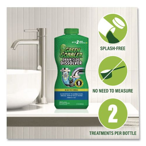 Green Gobbler Drain Clog Dissolver, 31 Oz Bottle