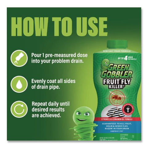Green Gobbler Fruit Fly Killer, 32 Oz Bottle
