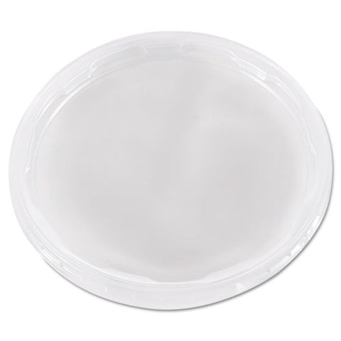 Deli Container Lids, Plug-style, Clear, Plastic, 50/pack, 10 Packs/carton