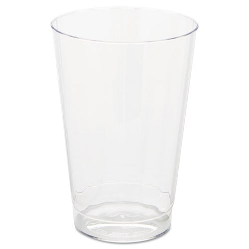 Classic Crystal Plastic Tumblers, 12 Oz, Clear, Fluted, Tall, 20/pack, 12 Packs/carton