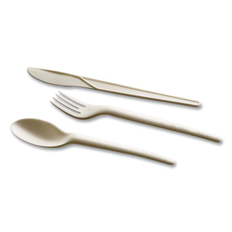 Ecosense Renewable Plant Starch Cutlery, Knife, 7", 50/pack