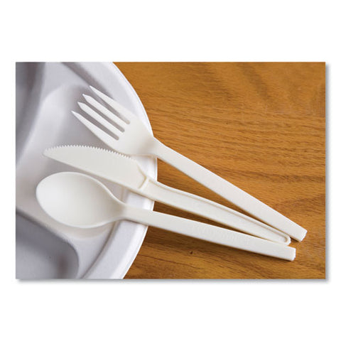 Ecosense Renewable Plant Starch Cutlery, Knife, 7", 50/pack, 20 Packs/carton