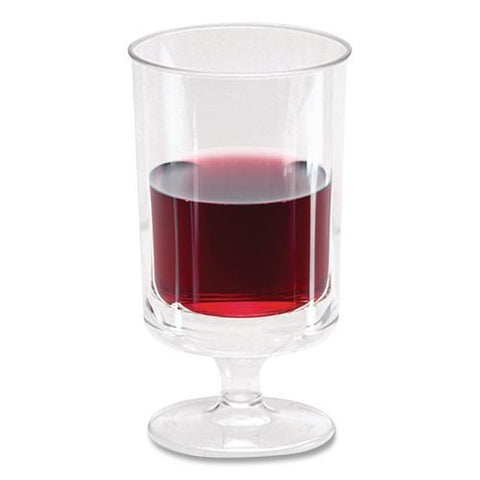 Cup,wine,plas,5.75oz,clr