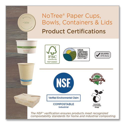 Notree Cutlery, Light Mediumweight, Fork/knife/spoon/napkin, Paper, Natural, 250/carton