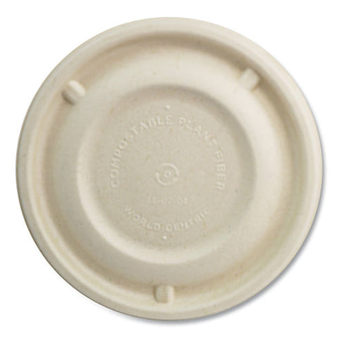 Fiber Lids For Bowls, 4.7" Dia, Paper, 500/carton