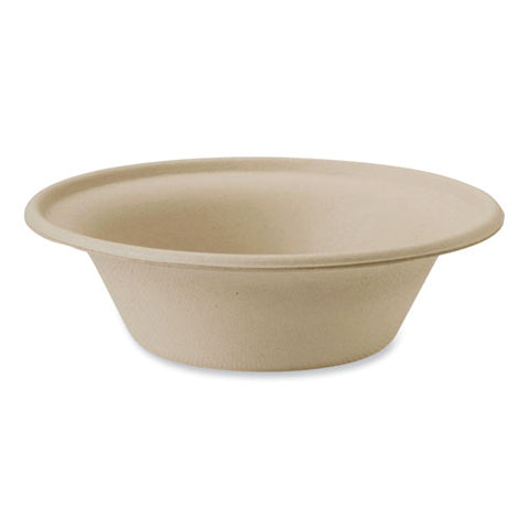 Fiber Bowls, 11.5 Oz, 6 X 6 X 1.7, Natural, Paper, 1,000/carton