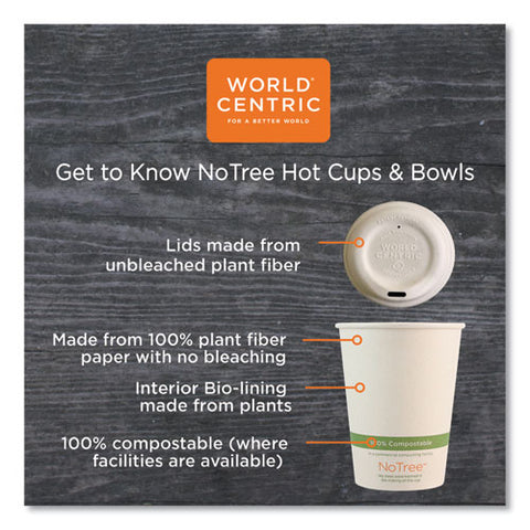 No Tree Paper Bowls, 16 Oz, 4.4" Diameter X 3"h, Natural, Sugarcane, 500/carton