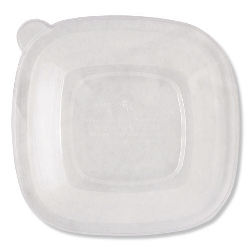 Pla Lids For Fiber Bowls, 8.8 X 8.8 X 1.4, Clear, 200/carton