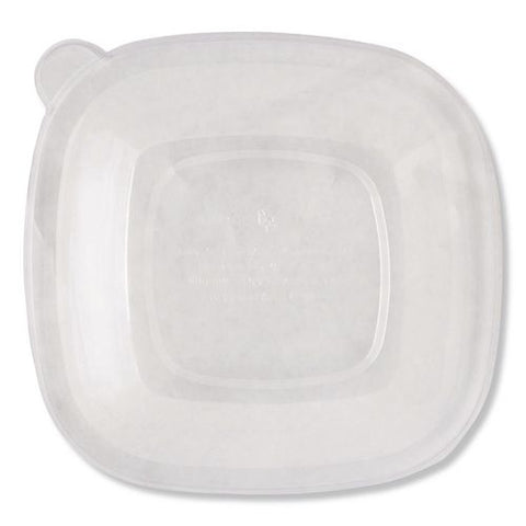 Pla Lids For Fiber Bowls, 8.8 X 8.8 X 1.4, Clear, 200/carton