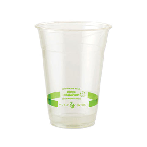 Pla Clear Cold Cups, 16 Oz, Clear, 1,000/carton