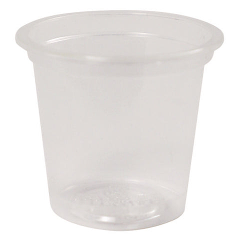 Pla Clear Cold Cups, 1 Oz, Clear, 3,000/carton