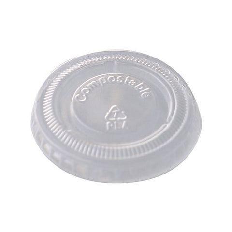 Pla Clear Cold Cup Lids, Fits 1 Oz Cups, Clear, 3,000/carton