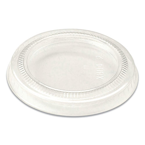 Pla Lids For Fiber Cups, 2.6" Diameter X 0.3"h, Clear, Plastic, 2,000/carton