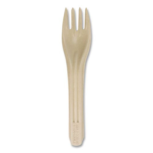 Notree Cutlery, Light Mediumweight, Fork, Paper, Natural, 1,000/carton