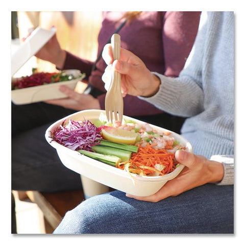 Notree Cutlery, Light Mediumweight, Fork, Paper, Natural, 1,000/carton