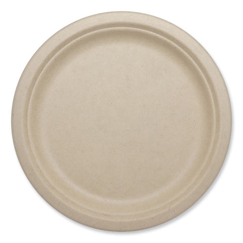 Fiber Plates, 10.1" Dia, Natural, 800/carton