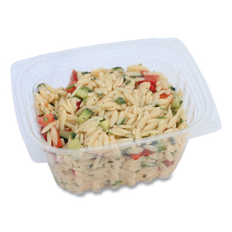 Pla Rectangular Deli Containers, 16 Oz, 4.8 X 5.9 X 2.8, Clear, Plastic, 900/carton