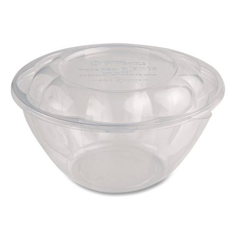 Pla Salad Bowls, 32 Oz, 6.7" Dia X 3.3" H, Clear, Plastic, 600/carton
