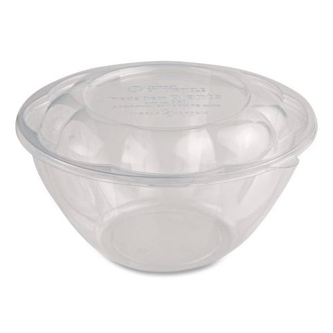 Pla Salad Bowl Lids, 5.4" Dia X 0.8"h, Clear, Plastic, 450/carton