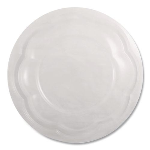 Pla Salad Bowl Lids, 6.8" Dia X 0.8" H, Clear, Plastic, 600/carton