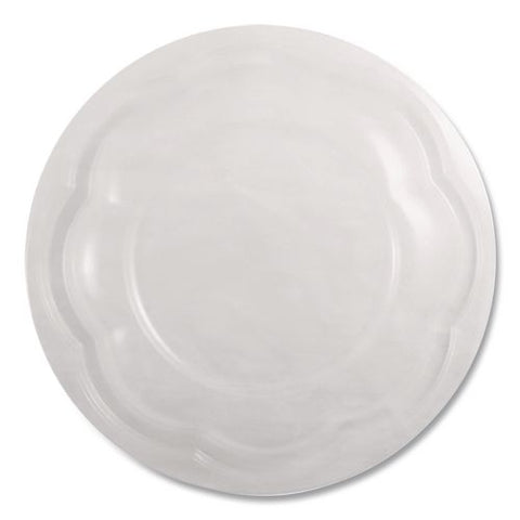 Pla Salad Bowl Lids, 6.8" Dia X 0.8" H, Clear, Plastic, 600/carton