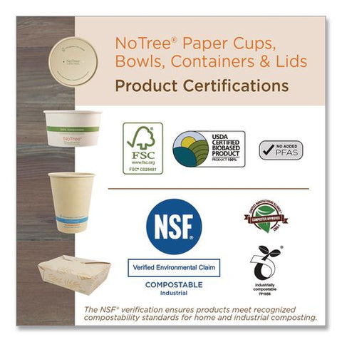 Notree Cutlery, Light Mediumweight, Spoon, Paper, Natural, 1,000/carton