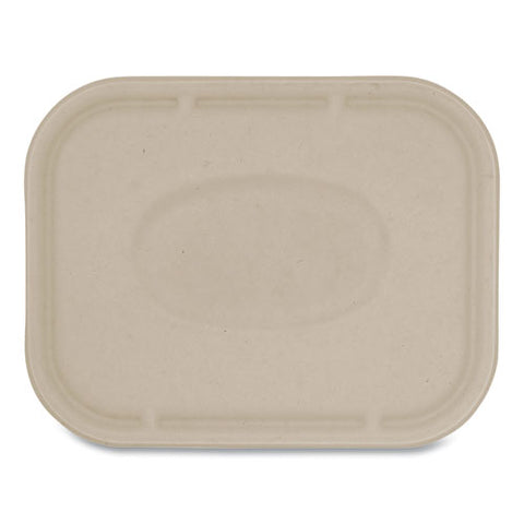 Fiber Lids For Fiber Containers, 7.8 X 10.1 X 0.5, Natural, Paper, 400/carton