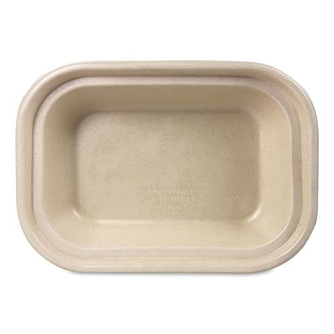 Fiber Containers, 17 Oz, 6.02 X 8.02 X 1.5, Natural, Sugarcane Fiber, 400/carton