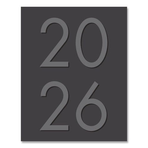 Charcoal Monthly Planner, 9.5 X 7.5, Charcoal Cover, 12-month (jan To Dec): 2026