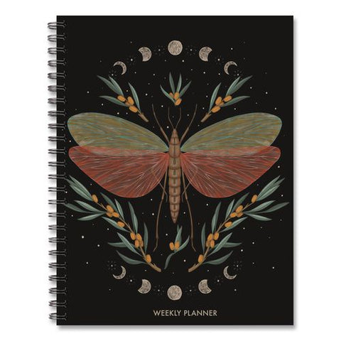 Butterfly Zen Weekly/monthly Planner, 8.5 X 6.5, Black Cover, 12-month (jan To Dec): 2026
