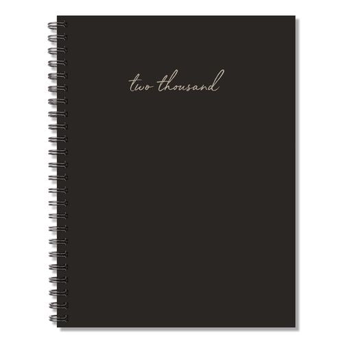 Contemporary Black (trilingual) Weekly/monthly Planner, 8.5 X 6.5, Black Cover, 12-month (jan To Dec): 2026