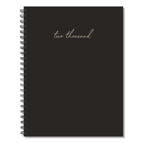 Contemporary Black (trilingual) Weekly/monthly Planner, 8.5 X 6.5, Black Cover, 12-month (jan To Dec): 2026