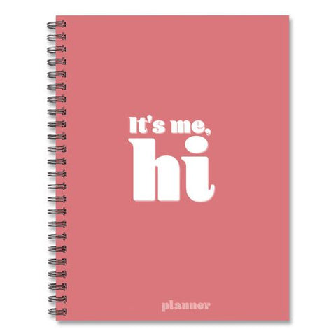 It's Me Weekly/monthly Planner, Song Lyrics, 8.5 X 6.5, Pink Cover, 12-month (jan To Dec): 2026