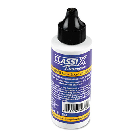 Refill Ink For Classix Stamps, 2 Oz Bottle, Black