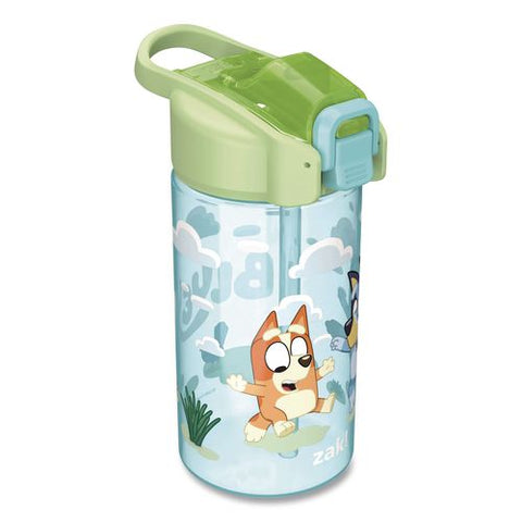 Jubilee Plastic Water Bottle, Bluey, 16 Oz, Blue/green