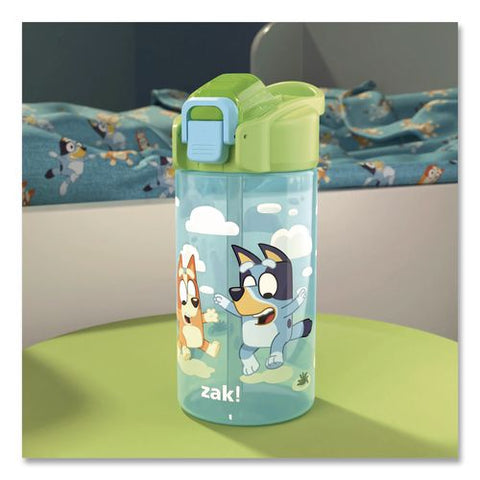 Jubilee Plastic Water Bottle, Bluey, 16 Oz, Blue/green