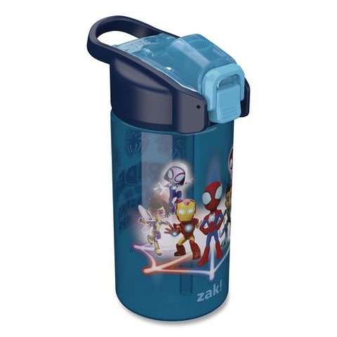 Jubilee Plastic Water Bottle, Spiderman, 16 Oz, Blue/red